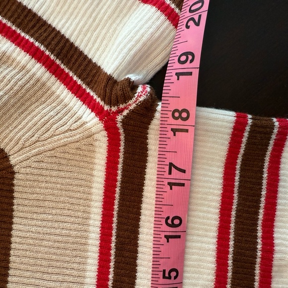 Basic Bae Striped Collared Neck Rib-Knit Top - Picture 4 of 4